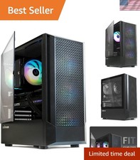 High-Performance FIT Mid-Tower Gaming Case with 4 ARGB Fans  360mm Radiator