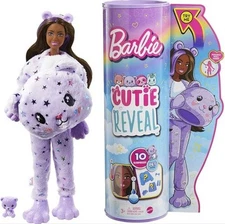 Barbie Cutie Reveal Fantasy Series Posable Doll Teddy Bear Costume 10 Surprises
