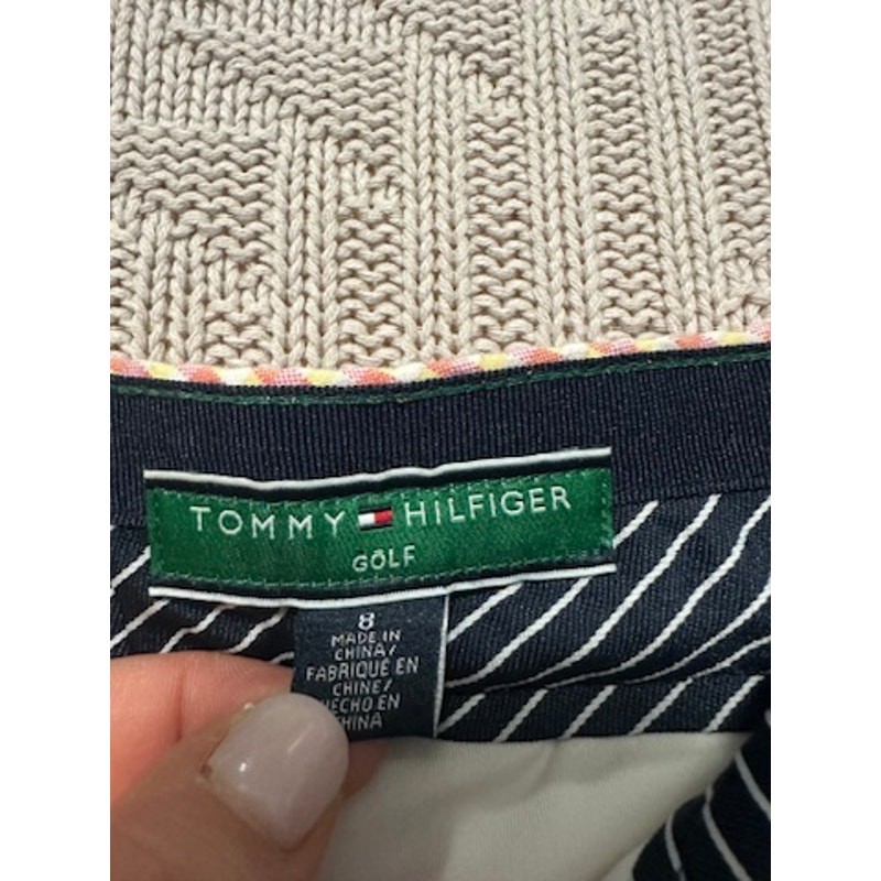 Tommy Hilfiger golf orange gingham skort size 8 thumbnail 5