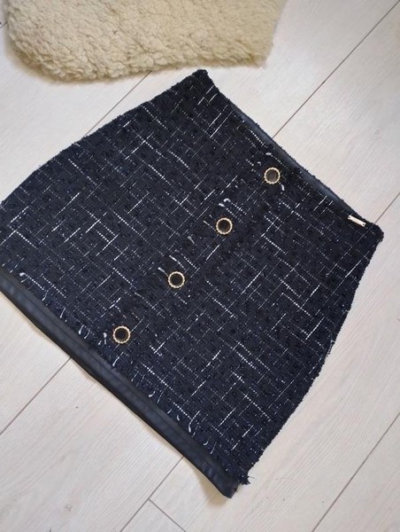 Women Liu Jo Skirt Black Tweed 34 / XS / 42