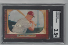 1955 Bowman RICHIE ASHBURN Philadelphia Phillies #130 SGC 2.5 GD+ Condition