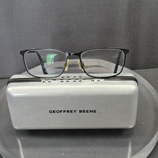 GEOFFREY BEENE G449 RECTANGULAR EYEGLASS FRAMES BLUE 55-17-145
