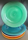 6 Homer Laughlin Fiesta 10" Dinner Plates. #1