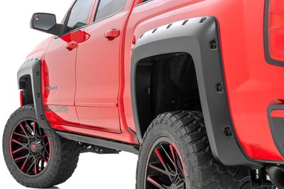 Rough Country Pocket Fender Flares for 14-18 Chevy 1500 | 6'7 & 8' - F-C11412B