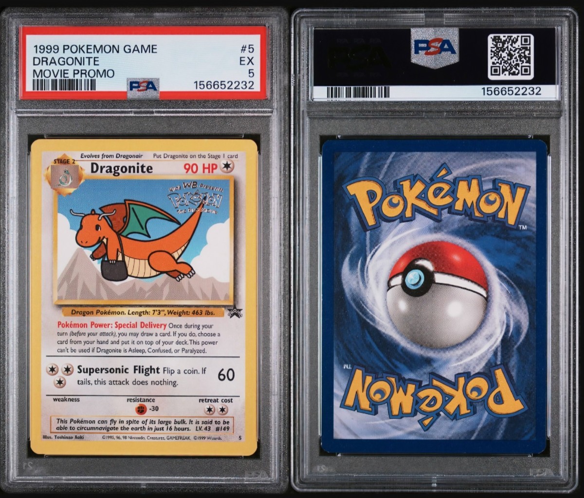 dragonite pokemon card promo Black Star Promos Type Dragonite 5 CGC 7.5 -