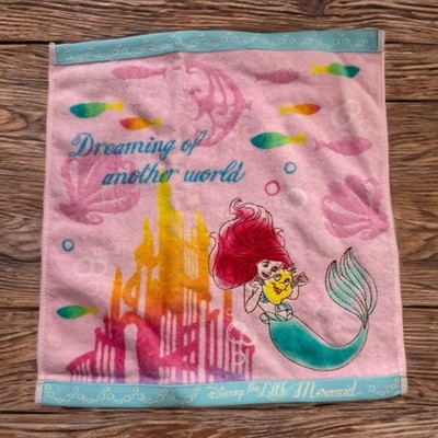 Disney Ariel Little Mermaid Hand Towel Face Washcloth Limited Edition