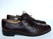 Vintage OAKWOODS Burgundy Genuine Kidskin Oxford Shoes Size 10.5 Made In USA