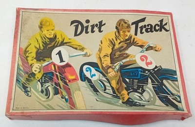 30er Jahre Motorrad Speedway Brettspiel Dirt Track