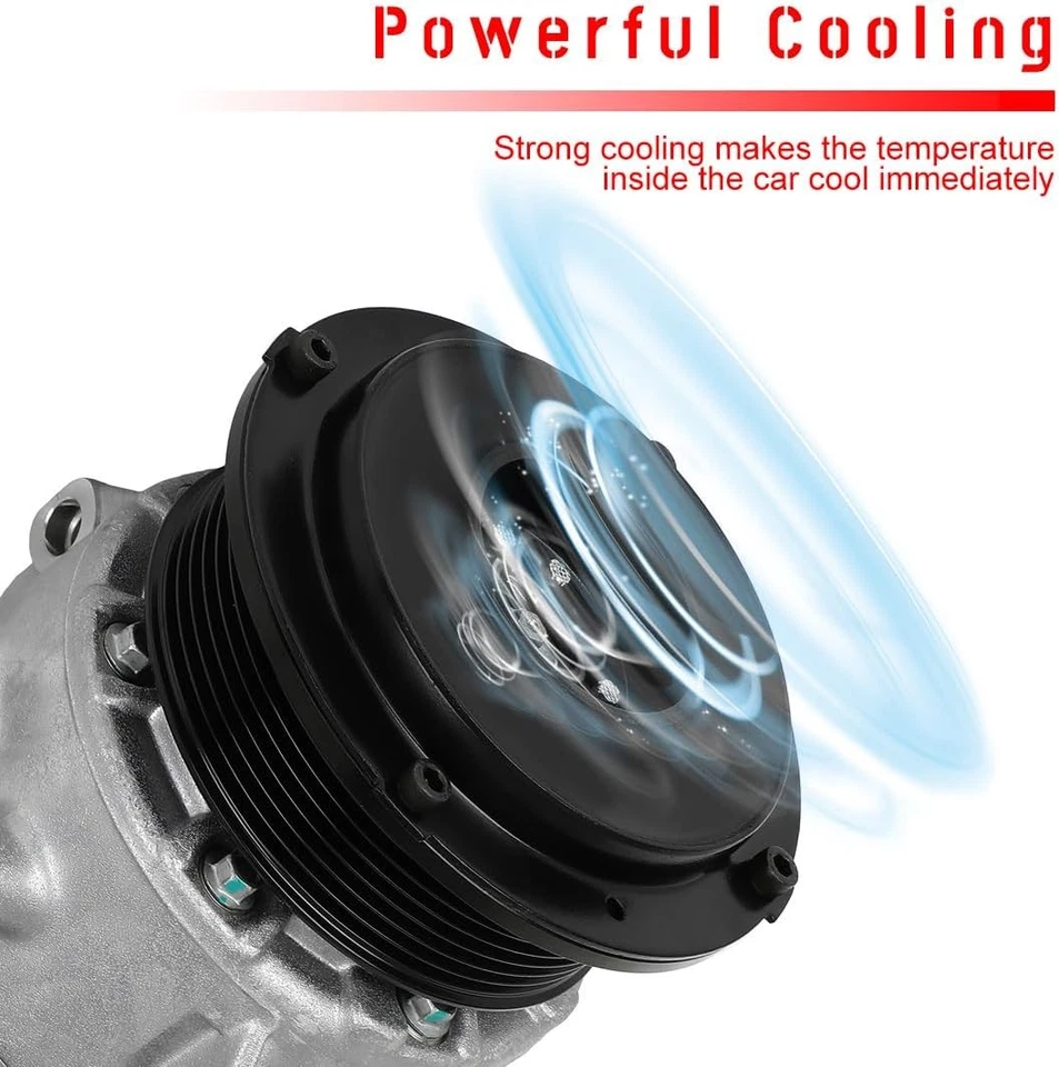 cciyu AC Compressor for Car 2009-2013 Toyota Highlander 2.7L,Air... - Image 3 of 4