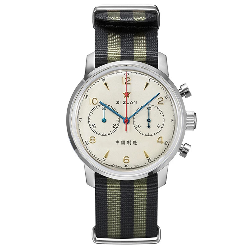 SEAGULL ST-1901 Aviazione 1963 Stella Rossa Orologio Uomo Meccanico Originale