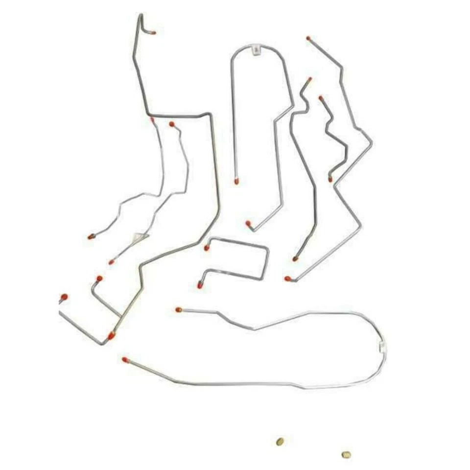 Brake Line Kit Fits GMC Sonoma 1998-2000 4WD ExtCab DiscBrake Rear-CBK0179OM - Image 3 of 4