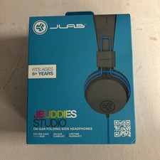 JLab JBuddies Studio On-Ear Folding Kids WIRED Headphones - New