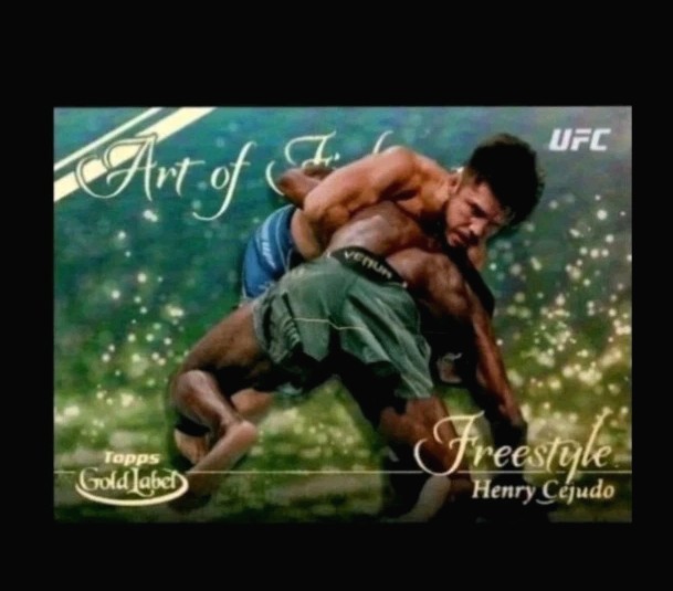 2024 Topps Gold Label UFC Henry Cejudo Art of Fighting SSP Case Hit #AOF-17