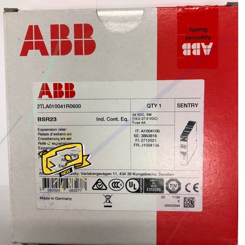 1pz nuovo relè di sicurezza ABB BSR23 24VDC 2TLA010041R0600 spedizione gratuita #YP1 - Foto 3 di 4