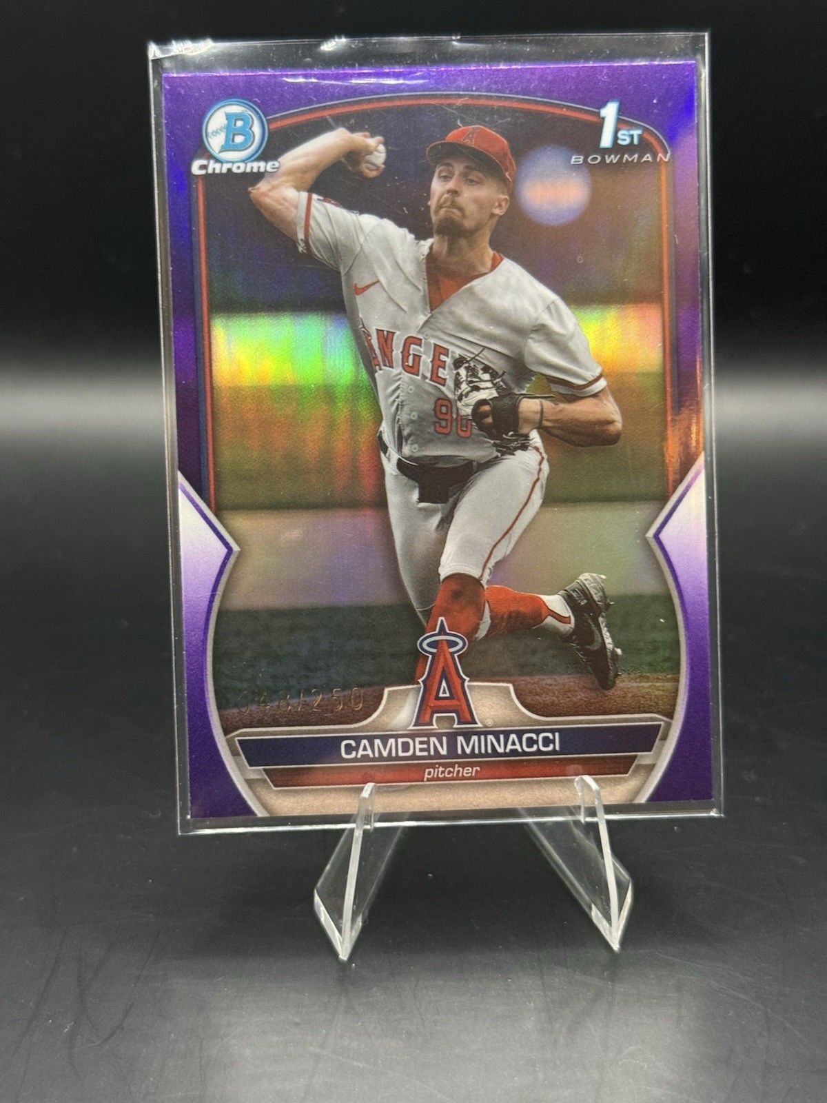2023 Bowman Chrome 1st Camden Minacci Purple Refractor /250 BDC-23