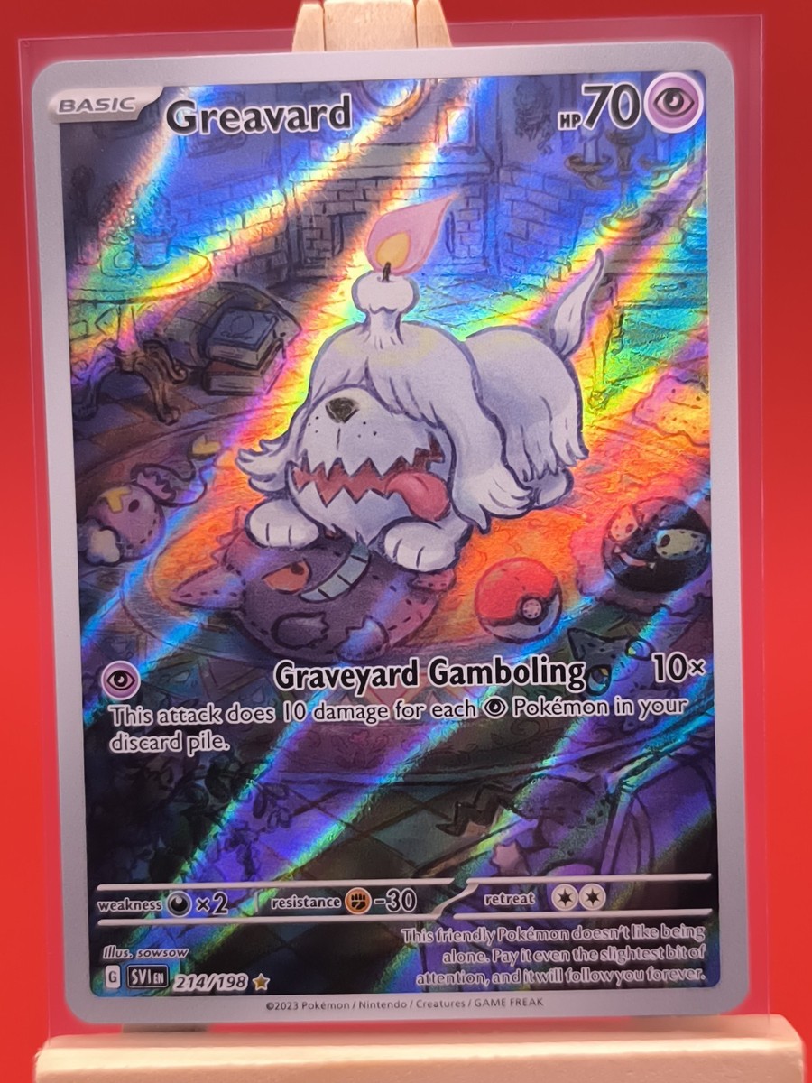 Greavard 214/198 Scarlet & Violet Illustration Rare Holo