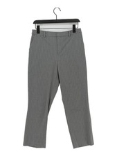 Uniqlo Women's Suit Trousers M Grey Polyester with Elastane, Viscose Dress Pants