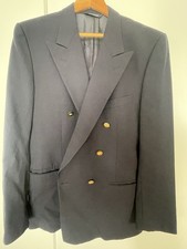 Vintage Burberry Men  s Double Breasted Blazer Sz 42