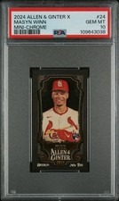 2024 Topps Allen & Ginter X Masyn Winn #24 Rookie Mini Chrome PSA 10