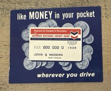Vintage Standard Oil Chevron Credit Card Application SPOTS