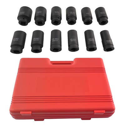 12tlg 3/4''Inch DRIVE DEEP IMPACT 24-41mm Socket Set  Für Reach Long Impact Socke