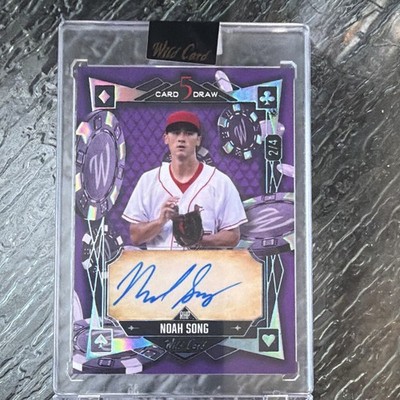 Wild Card 2024 5 Card Draw Noah Song Auto Insert 2/4 #5CDM-NSA