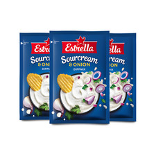 3x Estrella Sour Cream & Onion Dip Mix Sauce for Crisps & Party Food 24g