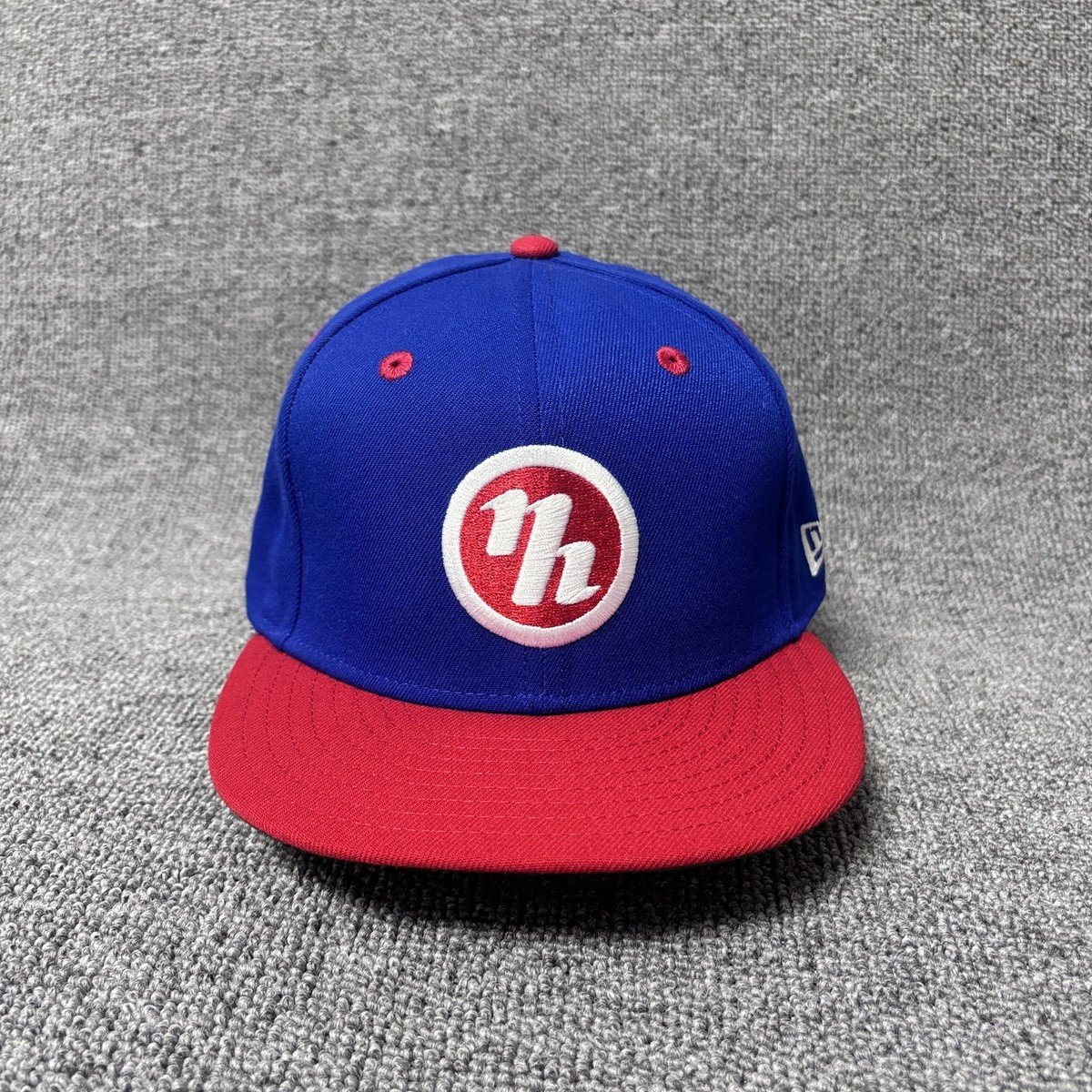 New Era 9FIFTY New Hampshire Fisher Cats MiLB Snapback Hat Blue Red Green Bottom