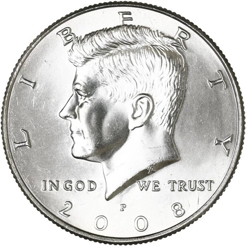 2008 P Kennedy Half Dollar Uncirculated from Mint Set