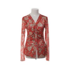 Strickjacke, Damen, Größe: M, Blus, Rot/Mehrfarbig, Blumen #2J7