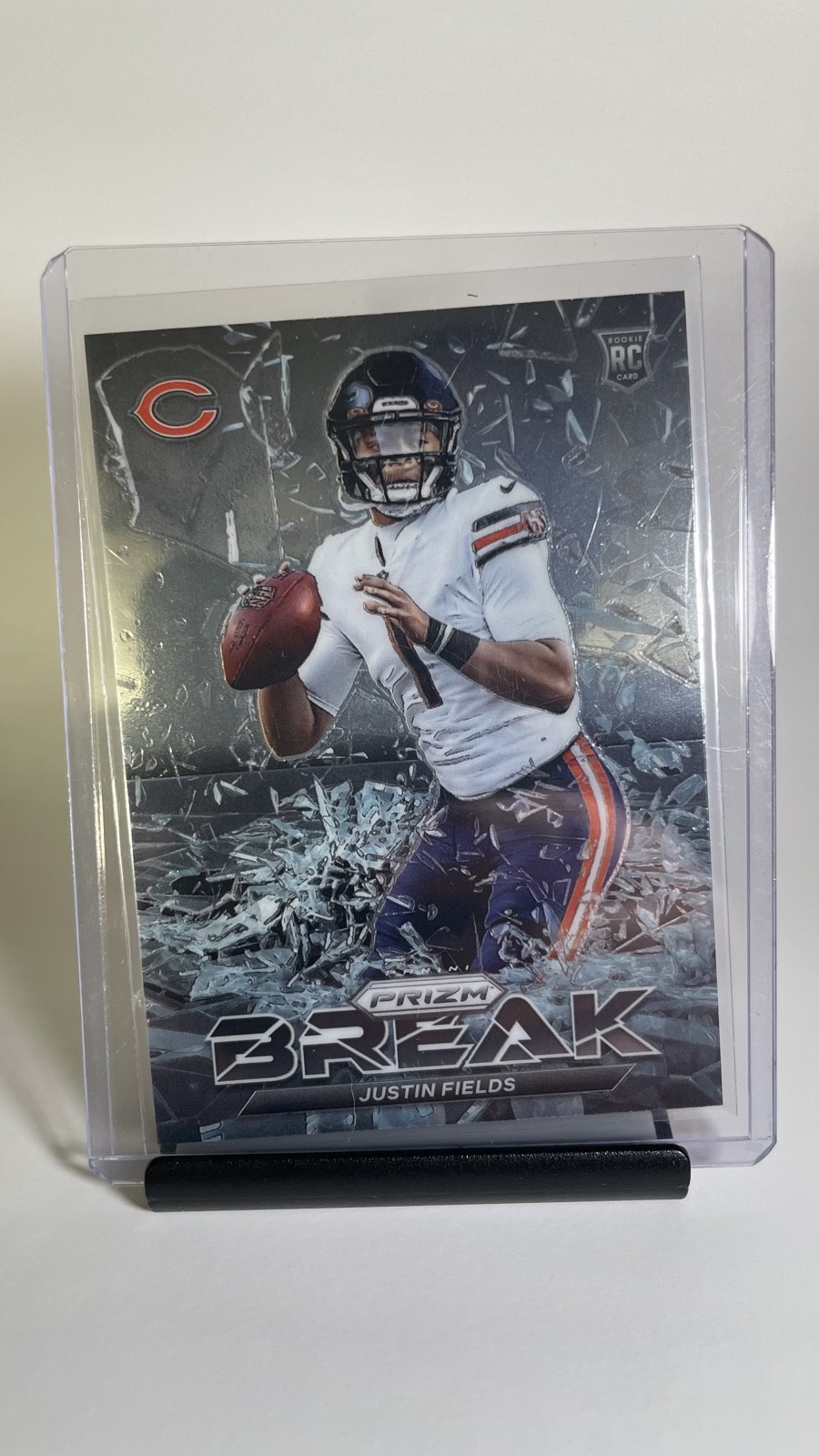 2021 Panini Prizm - Prizm Break Justin Fields #PB-8 No Huddle Prizm (RC)