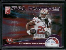 2020 Donruss Elite #10 Richard Sherman Full Throttle Purple #/75