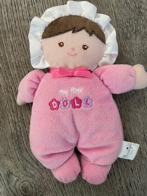 Prestige My First Dolly. Pink Pajamas Brunette w Brown Eyes.