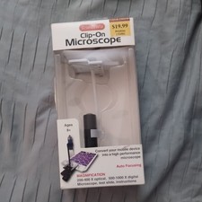 ScienceWiz Clip-On Microscope High Performance Microscope Convert Mobile device