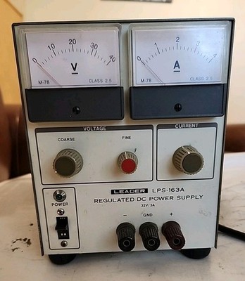 LEADER LPS-163A REGULATED DC POWER SUPPLY UNIT 32V 3A - Free Shipping 