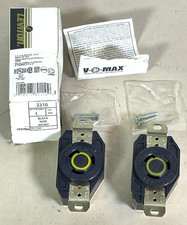 Lot of 2 Leviton 2310 Twist Lock Receptacle 20Amps 2 Pole 3 Wire L5-20R
