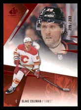 2023-24 SP Game Used Blake Coleman Auto Calgary Flames #49