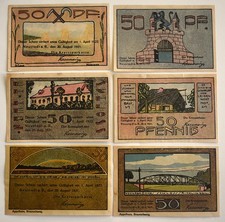 Germany  -  NEUSTADT (Hannover)  6 x 50 Pfennig  1921  (full set!)
