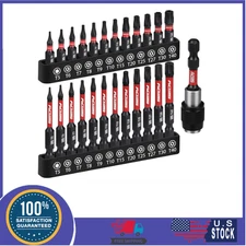 25-piece Torx Bit Set, 1''&2.5'' Security Tamper Proof Torx Impact Screwdriver