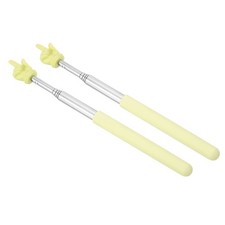 Telescopic Teachers Pointer Stick, 2 Pcs Teacher Hand Finger, Yellow Style 2