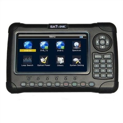 WS-6980 DVBS2/C/T2 Digital Satellite Finder Meter Satlink Spectrum Analyze Co ox
