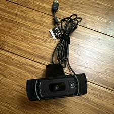 Logitech Carl Zeiss Lens USB V-U0017 1080p HD Webcam Used Tested Working.