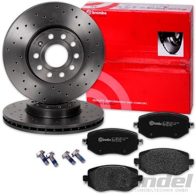 brembo GELOCHTE BREMSSCHEIBEN 280mm + BELÄGE VORNE passend für RENAULT MEGANE 4