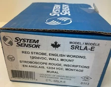 System Sensor SRLA-E Red Strobe 12/24VDC Wall Mount