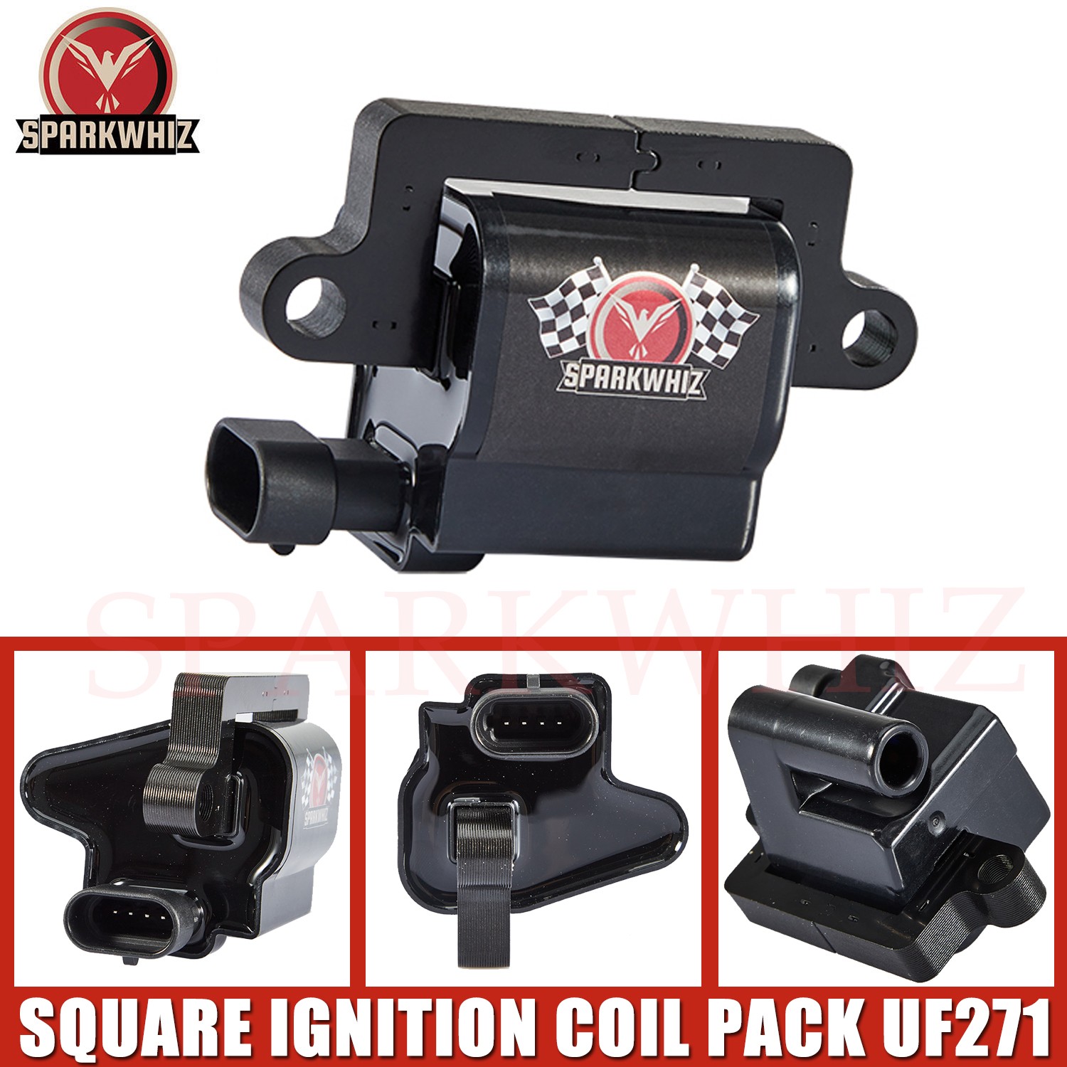 8PCS Ignition Coil + Spark Plug + Wires For Chevy GMC 4.8L 5.3L 6.0L 8.1L UF271