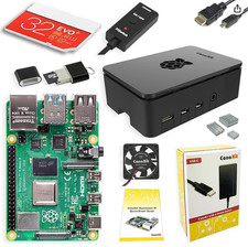 NEW/SEALED CanaKit Raspberry Pi 4 Starter Kit, 8GB RAM/Case/Power/32GB MicroSD