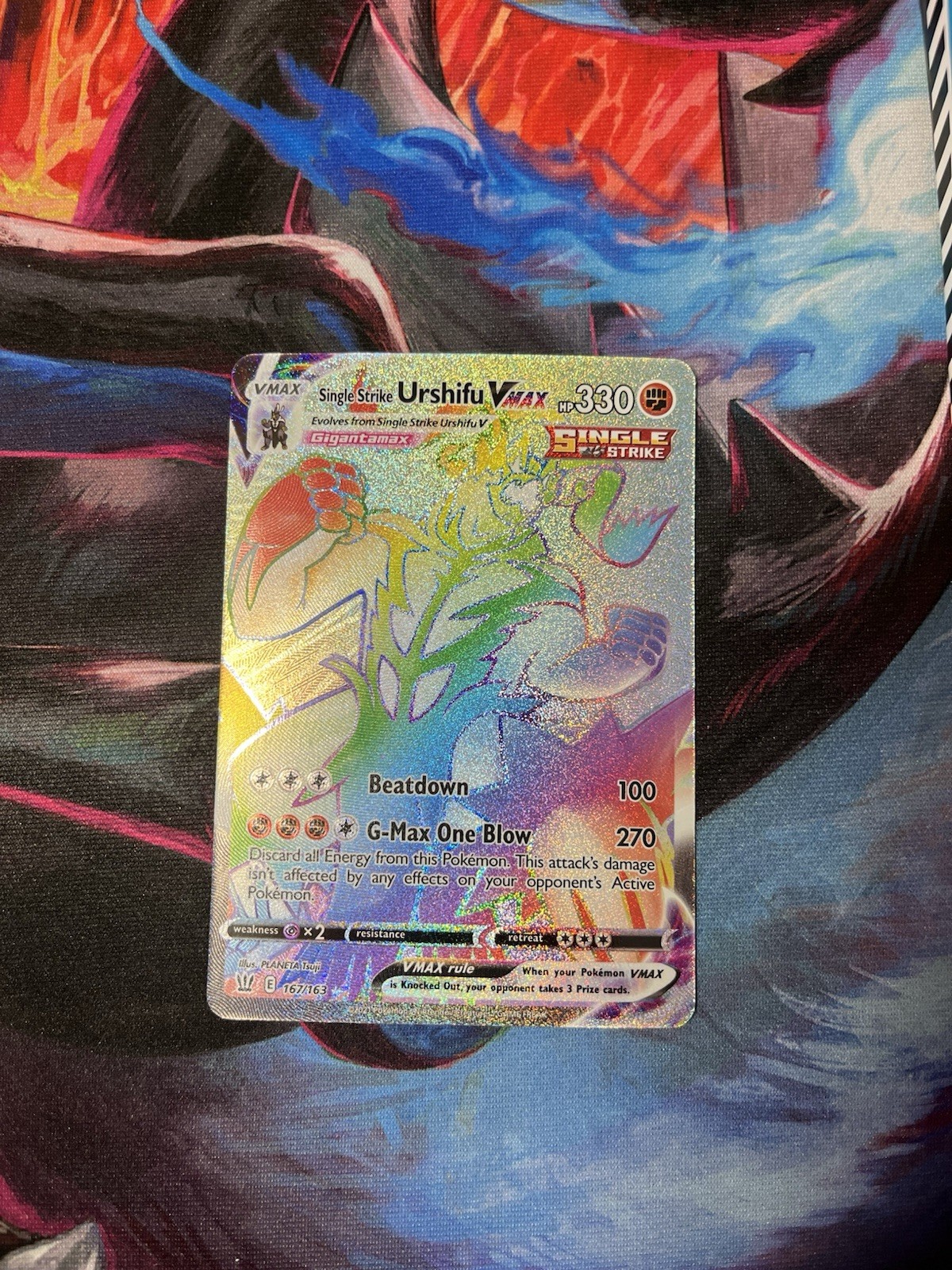 Pokemon Card - Single Strike Urshifu VMAX Battle Styles 167/163 Secret Rare