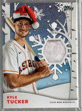 2021 Topps Walmart Holiday Holiday Relics Metallic Silver Kyle Tucker /10