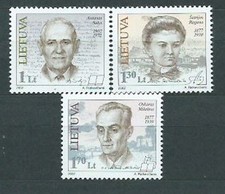 Lituanie - Courrier Yvert 681/3 ** Mnh Personnages
