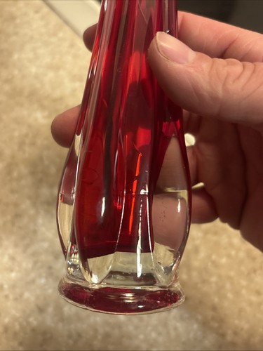 Vintage Lefton Red And White Five Finger Swing Vase. Blown Glass Japan - Picture 15 of 16